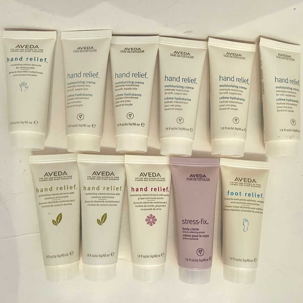 Aveda Hand & Foot Relief Body Cream Trial Size Set of 11